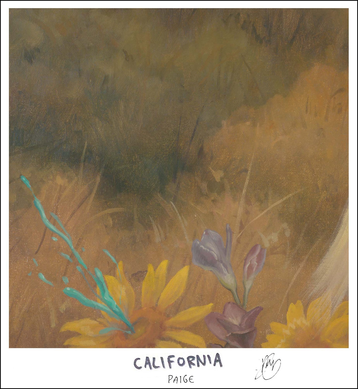 CALIFORNIA ART PRINT - SIGNED BY PAIGE